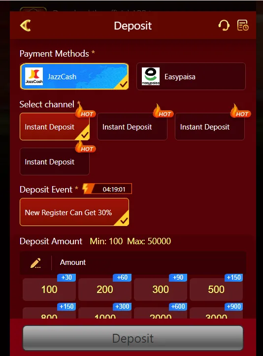 Hot77 Game payment methods